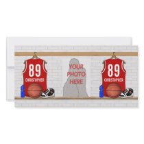 Personalized Red Basketball Jersey