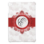 personalized red monogram girly Ipad case ipad mini cases