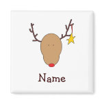 Personalized Reindeer Christmas Magnets