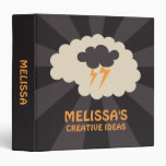 Personalized retro brainstorming creativity binder