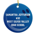 Personalized Round Bowling Ball Sports Ornament ornaments