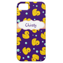Personalized Rubber Duckie iphone 5 case