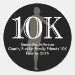 Personalized Runner 10k Cross-Country Keepsake Stickers