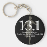 Personalized Runner 13.1 Half Marathon Keepsake keychains