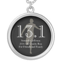 Personalized Runner 13.1 Half Marathon Keepsake Custom Jewelry