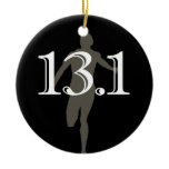 Personalized Runner 13.1 Half Marathon Keepsake ornaments