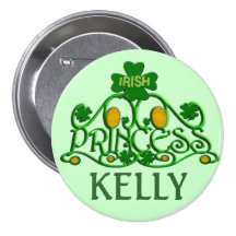 Personalized Saint Patrick's Day Irish Button