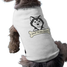 Personalized Siberian Husky Pet T Shirt
