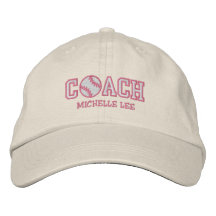 Personalized Softball Coach Baseball Cap