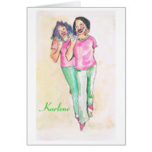 Personalized Sorority note cards