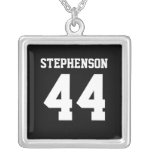 Personalized Sports Name Number Athlete Pendant necklaces