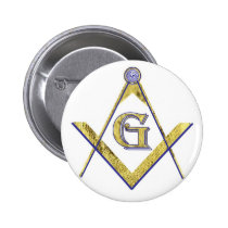 PERSONALIZED SQUARE AND COMPASSES MASONIC buttons
