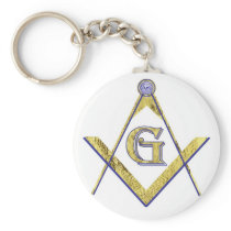 PERSONALIZED SQUARE AND COMPASSES MASONIC keychains