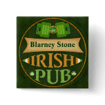 Personalized St. Patrick's Day Irish Pub Button
