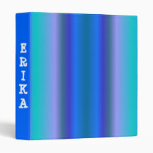 PERSONALIZED STAR AVERY BINDERS baby blue