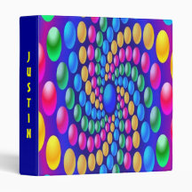 PERSONALIZED STAR AVERY BINDERS KALEIDESCOPE