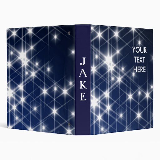 PERSONALIZED STAR AVERY BINDERS PATRIOTIC