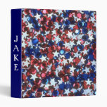 PERSONALIZED STAR AVERY BINDERS PATRIOTIC