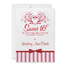 Personalized Sweet 16 Birthday Party Invitations