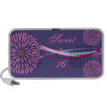 Personalized Sweet 16 Doodle Mp3 Speakers