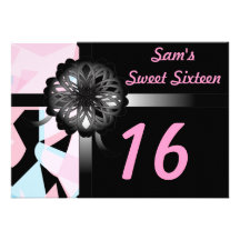 Personalized Sweet Sixteen Invitartion-Customize Custom Invitation
