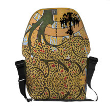 Personalized Swirl Tree Chandelier Messenger Bag