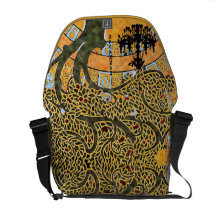 Personalized Swirl Tree Chandelier Messenger Bag