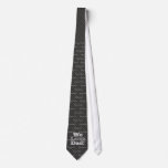 Personalized up to 5 Names Grey Stripe We Love Dad ties