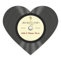Personalized Vintage Microphone Vinyl Record