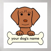 Personalized Vizsla Posters