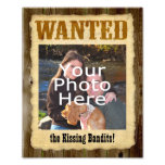 Personalized Wanted Poster, Large Photo w/Text photography
