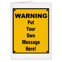Personalized Warning Sign