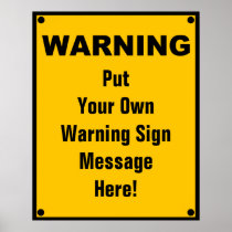 Personalized Warning Sign