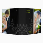 Personalized Wedding Photo Album Binder In Black