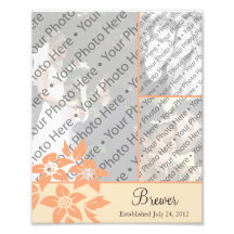 Personalized Wedding Photo Collage w/ Custom Text