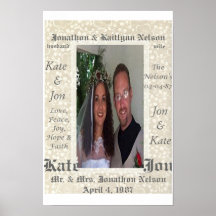 Personalized Wedding Photo Print