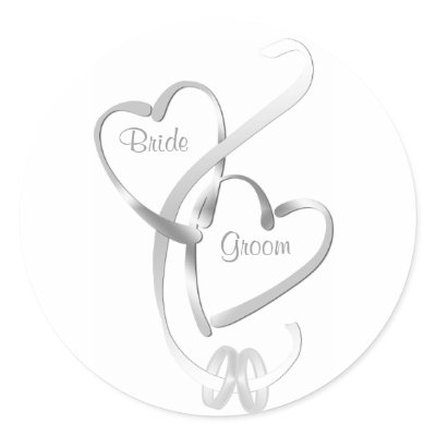 Personalized Wedding Stickers by wedding_tshirts
