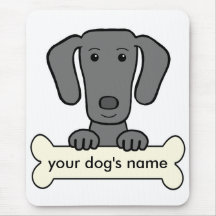 Personalized Weimaraner Mousepad
