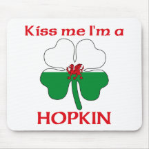 Personalized Welsh Kiss Me I'm Hopkin Mouse Mat