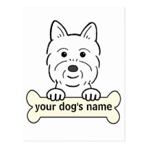Personalized Westie Postcards