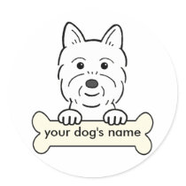 Personalized Westie Stickers