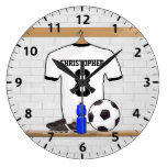 Personalized white and black football soccer Jerse