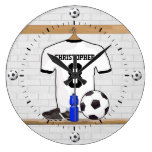 Personalized white and black football soccer Jerse