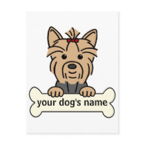 Personalized Yorkie Postcards