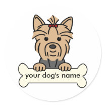 Personalized Yorkie Sticker