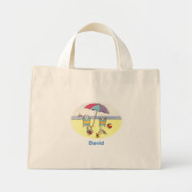 Personized Beach Bunny Tote Tote Bags