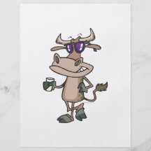 personnage de dessin animé de port de nuances de v prospectus en couleur