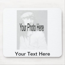 Personnalisable - votre photo et texte tapis de souris
