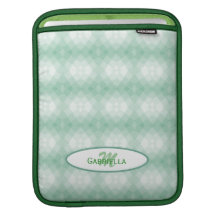 Personnalisé : Douille verte en pastel de Macbook  Poches Pour iPad