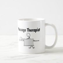 Personne de bâton de thérapeute de massage tasse à café